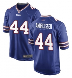 Men Buffalo Bills 44 Joe Andreessen Blue 2024 Stitched Game Jersey Men Buffalo Bills 44 Joe Andreessen Blue 2024 Stitched Game Jersey