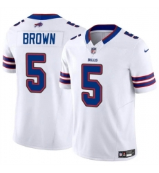 Men Buffalo Bills 5 Anthony Brown White 2024 F U S E Vapor Untouchable Limited Stitched Football Jersey Men Buffalo Bills 5 Anthony Brown White 2024 F U S E Vapor Untouchable Limited Stitched Football Jersey