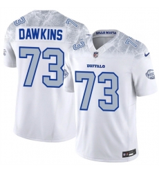 Men Buffalo Bills 73 Dion Dawkins White 2025 F U S E Rivalries Vapor Untouchable Limited Stitched Football Jersey