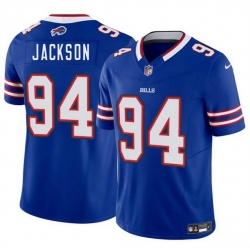 Men Buffalo Bills 94 Landon Jackson Blue 2025 Draft F U S E  Vapor Untouchable Limited Stitched Football Jersey