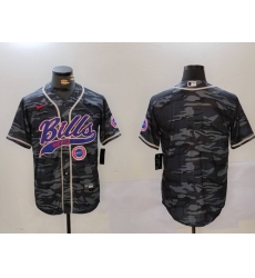 Men Buffalo Bills blank Camo Team Cool Base Stitched Baseball Jersey 1 Men Buffalo Bills blank Camo Team Cool Base Stitched Baseball Jersey 1