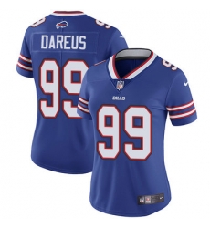 Nike Bills #99 Marcell Dareus Royal Blue Team Color Womens Stitched NFL Vapor Untouchable Limited Jersey