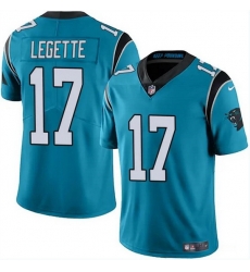 Men Carolina Panthers 17 Xavier Legette Blue Vapor Limited Stitched Football Jersey Men Carolina Panthers 17 Xavier Legette Blue Vapor Limited Stitched Football Jersey