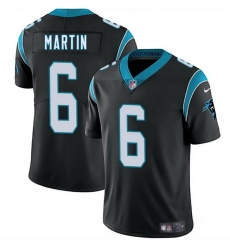 Men Carolina Panthers 6 Sam Martin Black 2025 Vapor Limited Stitched Football Jersey