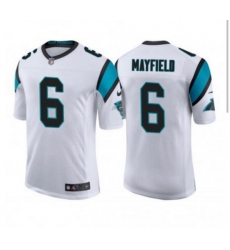 Men Nike Carolina Panthers #6 Baker Mayfield White Vapor Limited Jersey Men Nike Carolina Panthers #6 Baker Mayfield White Vapor Limited Jersey