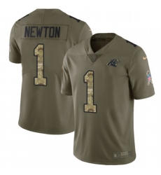Mens Nike Carolina Panthers 1 Cam Newton Limited OliveCamo 2017 Salute to Service NFL Jersey Mens Nike Carolina Panthers 1 Cam Newton Limited OliveCamo 2017 Salute to Service NFL Jersey