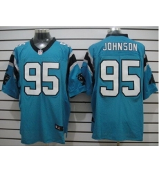 Nike Carolina Panthers 95 Charles Johnson Blue Elite NFL Jersey Nike Carolina Panthers 95 Charles Johnson Blue Elite NFL Jersey