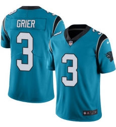 Nike Panthers 3 Will Grier Blue Alternate Men Stitched NFL Vapor Untouchable Limited Jersey Nike Panthers 3 Will Grier Blue Alternate Men Stitched NFL Vapor Untouchable Limited Jersey