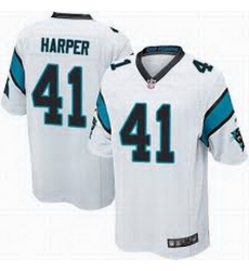 Nike Panthers #41 Roman Harper White Mens Stitched NFL Elite Jersey Nike Panthers #41 Roman Harper White Mens Stitched NFL Elite Jersey