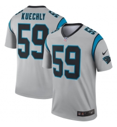 Nike Panthers 59 Luke Kuechly Silver Inverted Legend Jersey Nike Panthers 59 Luke Kuechly Silver Inverted Legend Jersey