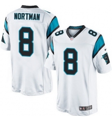Nike Panthers #8 Brad Nortman White Team Color Mens Stitched NFL Elite Jersey Nike Panthers #8 Brad Nortman White Team Color Mens Stitched NFL Elite Jersey