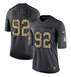 Nike Panthers #92 Vernon Butler Black Mens Stitched NFL Limited 2016 Salute to Service Jersey Nike Panthers #92 Vernon Butler Black Mens Stitched NFL Limited 2016 Salute to Service Jersey