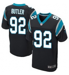Nike Panthers #92 Vernon Butler Black Team Color Mens Stitched NFL Elite Jersey Nike Panthers #92 Vernon Butler Black Team Color Mens Stitched NFL Elite Jersey