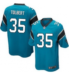 Nike Panthers #35 Mike Tolbert Blue Alternate Youth Stitched NFL Elite Jersey