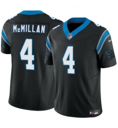 Youth Carolina Panthers 4 Tetairoa McMillan Black 2025 Draft F U S E  Vapor Limited Stitched Football Jersey