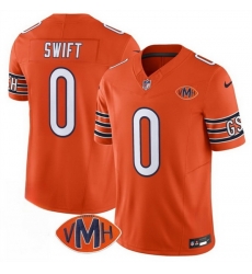 Men Chicago Bears 0 D 27Andre Swift Orange 2025 F U S E With VMH Patch Vapor Untouchable Limited Stitched Football Jersey Men Chicago Bears 0 D 27Andre Swift Orange 2025 F U S E With VMH Patch Vapor Untouchable Limited Stitched Football Jersey
