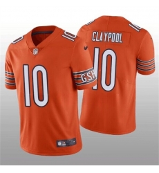 Men Chicago Bears 10 Chase Claypool Orange Vapor Untouchable Limited Stitched Football Jersey Men Chicago Bears 10 Chase Claypool Orange Vapor Untouchable Limited Stitched Football Jersey
