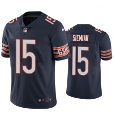 Men Chicago Bears 15 Trevor Siemian Navy Vapor Untouchable Limited Stitched Jersey Men Chicago Bears 15 Trevor Siemian Navy Vapor Untouchable Limited Stitched Jersey