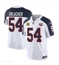 Men Chicago Bears 54 Brian Urlacher White Navy 2023 F U S E With 4 Star C PatchThrowback Limited Stitched Football Jersey Men Chicago Bears 54 Brian Urlacher White Navy 2023 F U S E With 4 Star C PatchThrowback Limited Stitched Football Jersey