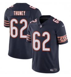 Men Chicago Bears 62 Joe Thuney Navy 2025 Vapor Stitched Football Jersey