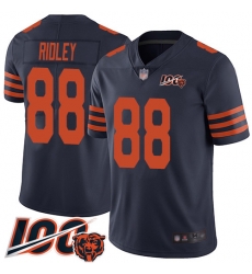 Men Chicago Bears 88 Riley Ridley Limited Navy Blue Rush Vapor Untouchable 100th Season Football Jersey Men Chicago Bears 88 Riley Ridley Limited Navy Blue Rush Vapor Untouchable 100th Season Football Jersey