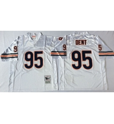 Men Chicago Bears 95 Richard Dent White M&N Throwback Jersey Men Chicago Bears 95 Richard Dent White M&N Throwback Jersey