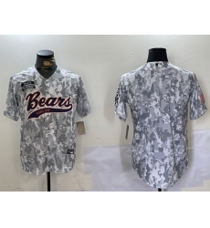 Men Chicago Bears Camo With Patch Cool Base Stitched Baseball Jersey 8 Men Chicago Bears Camo With Patch Cool Base Stitched Baseball Jersey 8