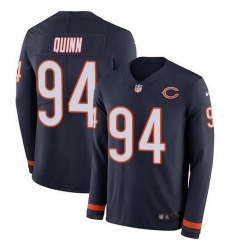 Nike Bears 94 Robert Quinn Navy Blue Team Color Men Stitched NFL Limited Therma Long Sleeve Jersey Nike Bears 94 Robert Quinn Navy Blue Team Color Men Stitched NFL Limited Therma Long Sleeve Jersey