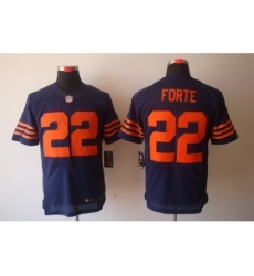 Nike Chicago Bears 22 Matt Forte Blue Elite Orange Number NFL Jersey Nike Chicago Bears 22 Matt Forte Blue Elite Orange Number NFL Jersey