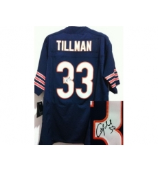 Nike Chicago Bears 33 Charles Tillman Blue Elite Signed NFL Jersey Nike Chicago Bears 33 Charles Tillman Blue Elite Signed NFL Jersey