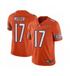 Youth Chicago Bears 17 Anthony Miller Orange Alternate 100th Season Limited Football Jersey Youth Chicago Bears 17 Anthony Miller Orange Alternate 100th Season Limited Football Jersey