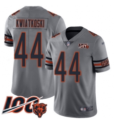 Youth Chicago Bears 44 Nick Kwiatkoski Limited Silver Inverted Legend 100th Season Football Jersey Youth Chicago Bears 44 Nick Kwiatkoski Limited Silver Inverted Legend 100th Season Football Jersey