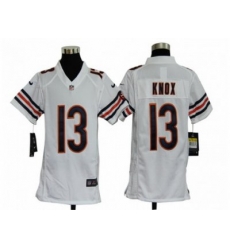 Youth Nike NFL Chicago Bears #13 Johnny Knox White Jerseys Youth Nike NFL Chicago Bears #13 Johnny Knox White Jerseys