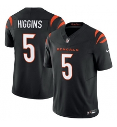 Men Cincinnati Bengals 5 Tee Higgins Black F U S E Vapor Untouchable Limited Stitched Jersey Men Cincinnati Bengals 5 Tee Higgins Black F U S E Vapor Untouchable Limited Stitched Jersey