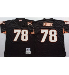 Men Cincinnati Bengals 78 Anthony Munoz Black M&N Throwback Jersey Men Cincinnati Bengals 78 Anthony Munoz Black M&N Throwback Jersey