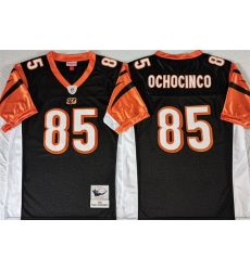 Men Cincinnati Bengals 85 Chad Ochocinco Black Throwback Stitched Jersey Men Cincinnati Bengals 85 Chad Ochocinco Black Throwback Stitched Jersey
