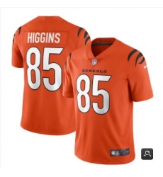 Men Cincinnati Bengals #85 Tee Higgins 2021 Orange Vapor Untouchable Limited Stitched NFL Jersey Men Cincinnati Bengals #85 Tee Higgins 2021 Orange Vapor Untouchable Limited Stitched NFL Jersey