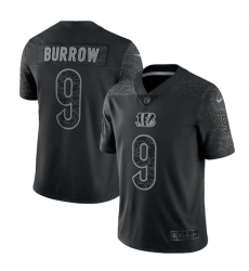 Men Cincinnati Bengals 9 Joe Burrow Reflective Limited Stitched Jersey Men Cincinnati Bengals 9 Joe Burrow Reflective Limited Stitched Jersey