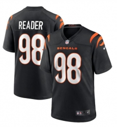 Men Cincinnati Bengals 98 D J Reader Black Stitched Game Jersey Men Cincinnati Bengals 98 D J Reader Black Stitched Game Jersey