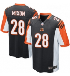 Mens Nike Cincinnati Bengals 28 Joe Mixon Game Black Team Color NFL Jersey Mens Nike Cincinnati Bengals 28 Joe Mixon Game Black Team Color NFL Jersey