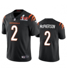 Nike Cincinati Bengals 2 Evan McPherson Black 2022 Super Bowl LVI Vapor Limited Jersey Nike Cincinati Bengals 2 Evan McPherson Black 2022 Super Bowl LVI Vapor Limited Jersey