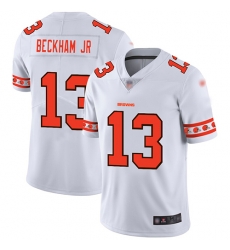 Browns 13 Odell Beckham Jr White Mens Stitched Football Limited Team Logo Fashion Jersey Browns 13 Odell Beckham Jr White Mens Stitched Football Limited Team Logo Fashion Jersey