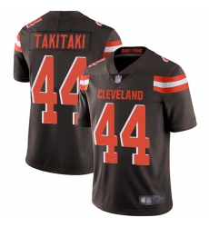 Browns 44 Sione Takitaki Brown Team Color Men Stitched Football Vapor Untouchable Limited Jersey Browns 44 Sione Takitaki Brown Team Color Men Stitched Football Vapor Untouchable Limited Jersey