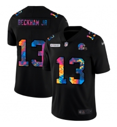 Cleveland Browns 13 Odell Beckham Jr Men Nike Multi Color Black 2020 NFL Crucial Catch Vapor Untouchable Limited Jersey Cleveland Browns 13 Odell Beckham Jr Men Nike Multi Color Black 2020 NFL Crucial Catch Vapor Untouchable Limited Jersey