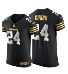 Cleveland Browns 24 Nick Chubb Men Nike Black Edition Vapor Untouchable Elite NFL Jersey Cleveland Browns 24 Nick Chubb Men Nike Black Edition Vapor Untouchable Elite NFL Jersey