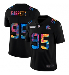 Cleveland Browns 95 Myles Garrett Men Nike Multi Color Black 2020 NFL Crucial Catch Vapor Untouchable Limited Jersey Cleveland Browns 95 Myles Garrett Men Nike Multi Color Black 2020 NFL Crucial Catch Vapor Untouchable Limited Jersey