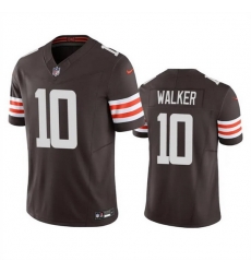 Men Cleveland Browns 10 P J Walker Brown 2023 F U S E Vapor Untouchable Limited Stitched Jersey Men Cleveland Browns 10 P J Walker Brown 2023 F U S E Vapor Untouchable Limited Stitched Jersey