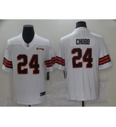 Men Cleveland Browns 24 Chubb White 1946 Nike Vapor Untouchable Limited 2021 NFL Jersey Men Cleveland Browns 24 Chubb White 1946 Nike Vapor Untouchable Limited 2021 NFL Jersey