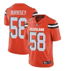 Men Nike Browns #58 Christian Kirksey Orange Alternate Stitched NFL Vapor Untouchable Limited Jersey Men Nike Browns #58 Christian Kirksey Orange Alternate Stitched NFL Vapor Untouchable Limited Jersey