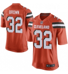 Mens Nike Cleveland Browns 32 Jim Brown Game Orange Alternate NFL Jersey Mens Nike Cleveland Browns 32 Jim Brown Game Orange Alternate NFL Jersey